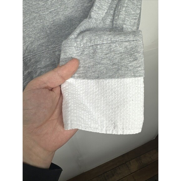 Tommy Hilfiger Women’s Layered Look Sweater Shirt Top Gray White Collared XL - Picture 6 of 12